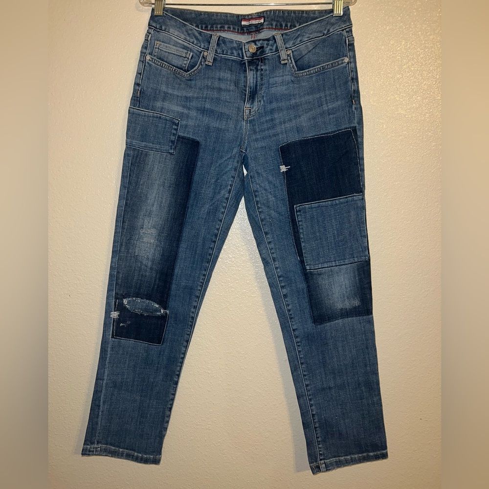 Tommy Hilfiger Boyfriend Jeans with Patchwork size 4